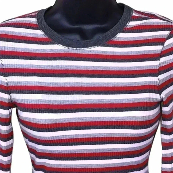Free People Striped Ribbed Top Size S—C1 - Picture 3 of 6
